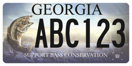 Wildlife Black Bass Plate